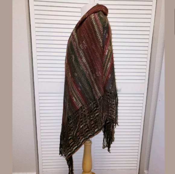 {Missoni} Wool Fringe Scarf Shawl Poncho. O/S - Picture 6 of 8